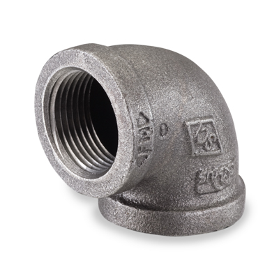 [PF90-032-BM1] 2" 150# BLACK MALLEABLE 90 ELBOW